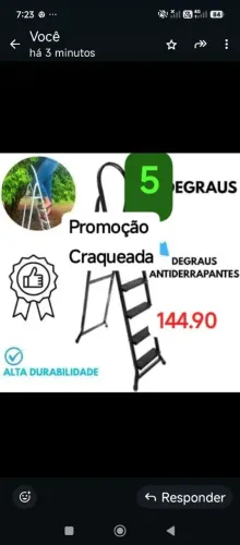 Escada 5 degraus craqueada TOP
