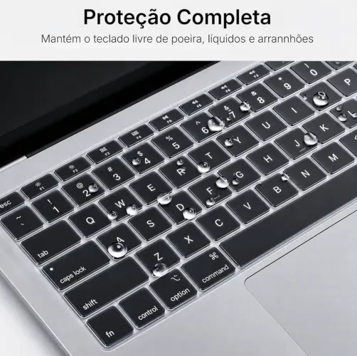 Capa para MacBook Air 15 com Protetor de Teclado - Modelos M2 M3 M4 M5