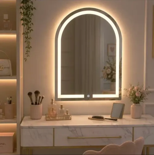 Espelho arco led penteadeira 50x80cm