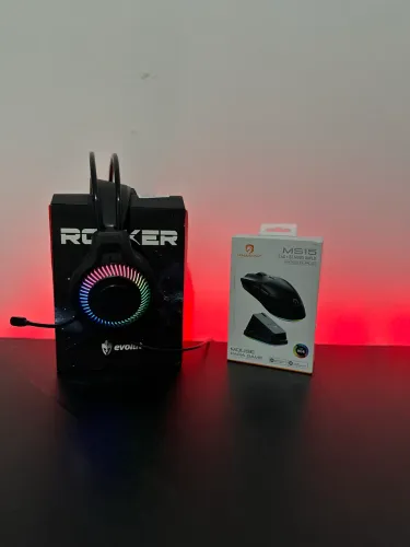 Kit gamer mouse sem fio e hadsset gamer