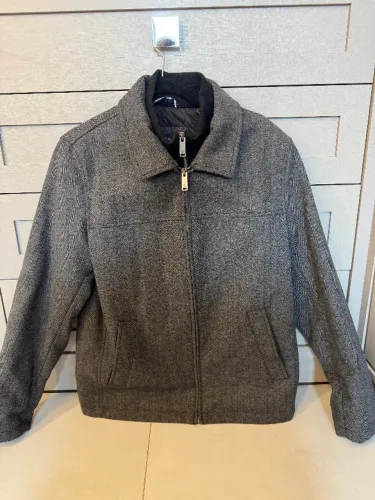 Jaqueta Dockers Cinza Mescla (Espinha de Peixe) - Impecável