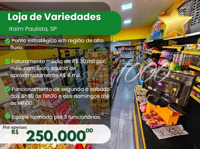 Loja de Variedades em Itaim Paulista, SP. (Cod. 113474)