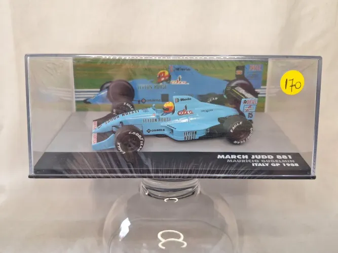 Carrinho Miniatura Fórmula 1 Lacrado c/fascículo March Judd 881 Maurício Gugelmin 1988