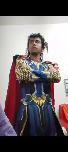Cosplay do Thor amor e trovão