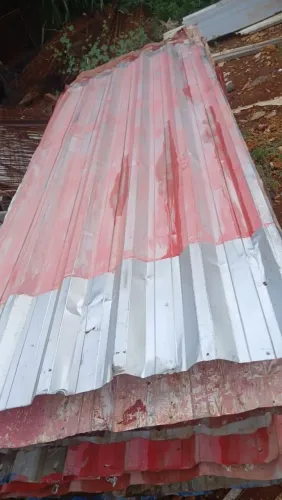 Telhas de zinco para tapumes