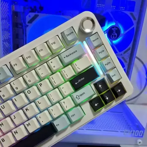 FREEWOLF F75 75% Teclado Mecânico Tri-Mode Sem Fio