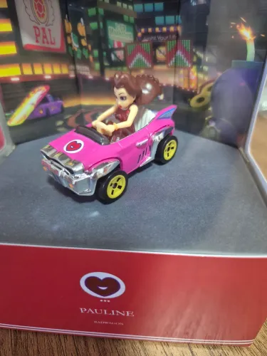 Hot Wheels Mario Kart SDCC 2025 Exclusive Pauline Vehicle