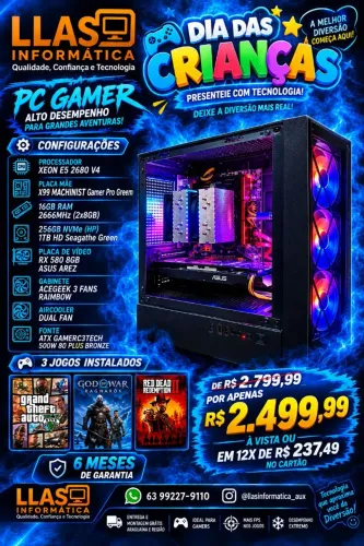 Computador Gamer - Promoção semana das crianças