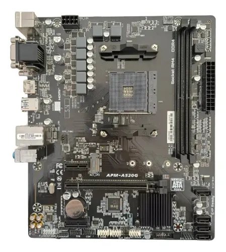 Placa Mãe A520 Am4 Pcware Apm-a520g Ddr4 M.2 Nvme Usb 3.2