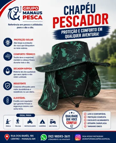 Chapéu Pescador Camuflado