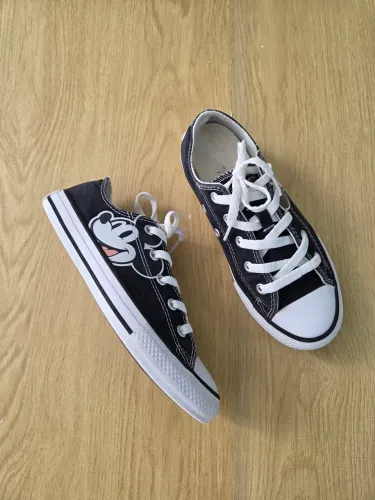 tênis converse all star mickey mouse preto 31