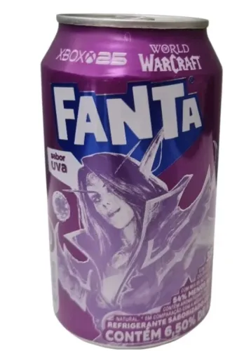 Lata fanta Uva comemorativa War Craft Xbox 2026 