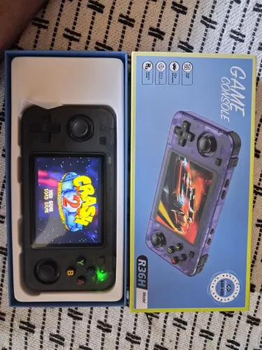 R36H console de jogos portátil laranja