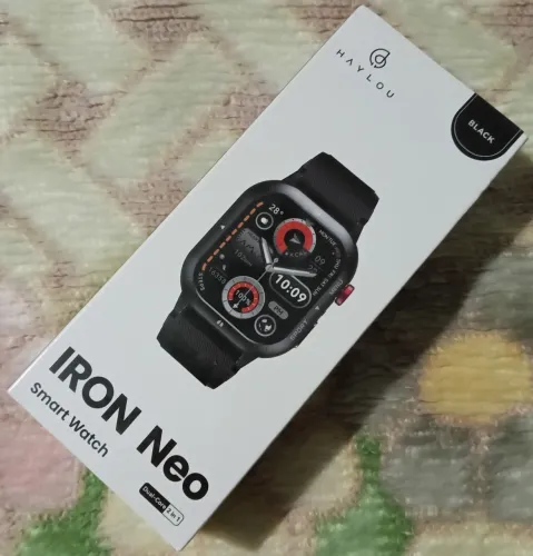 Relógio Smartwatch Haylou Iron Neo Preto Medidor de Saúde Frequência Cardíaca Treino ZN SP