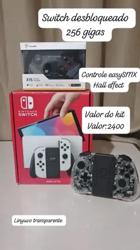 Nintendo Switch OLED desbloqueado 256 gigas