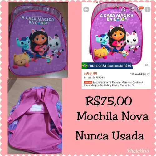 Mochila Casa Mágica da Gabby - Nova