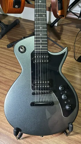 Guitarra Tagima Les Paul Sixmart Com Efeitos Metalic Deep Silver