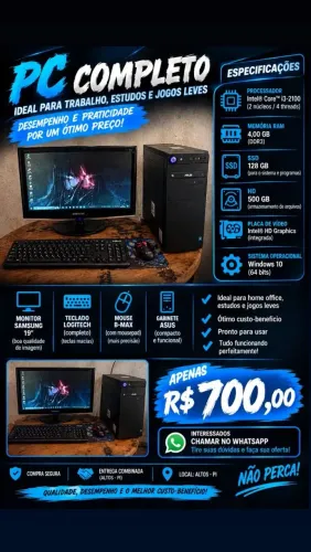 Vendo pc completo