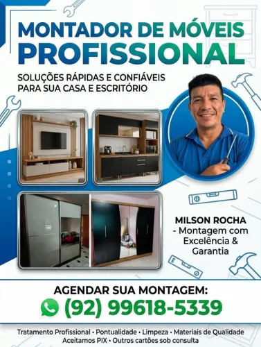Montador de móveis Atendo toda Manaus 92/99618.5339
