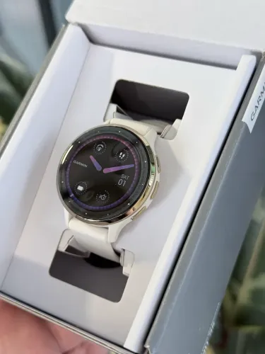 Garmin VENU 3s Marfim com Dourado 41mm Novo Garantia 
