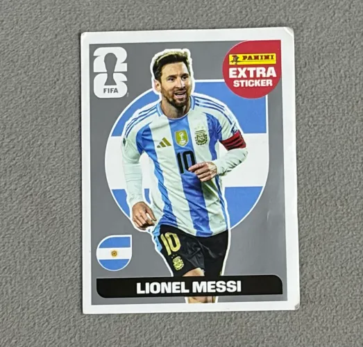 Figurinha legend do Messi prata