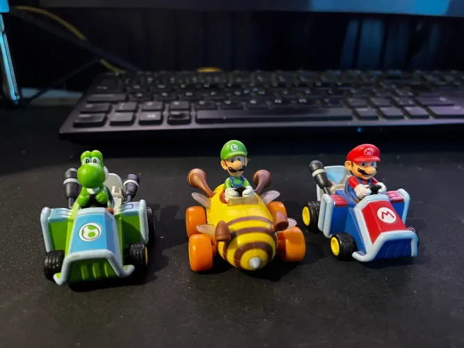 Mario Kart coleção 3 carrinhos