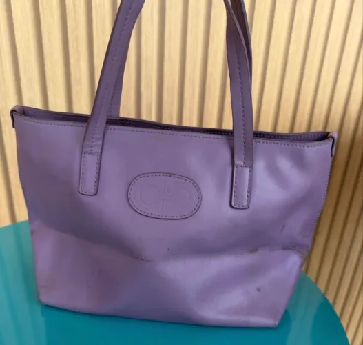 Bolsa Original Salvatore Ferragamo em couro lilás