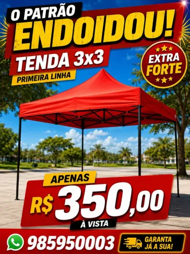 Tenda sanfonada 3*3 ou 2*2