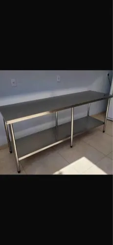 mesa inox reforçada 
