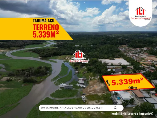 Terreno as Margens do Tarumã Açu, Imóvel documentado com Registro de Imóveis