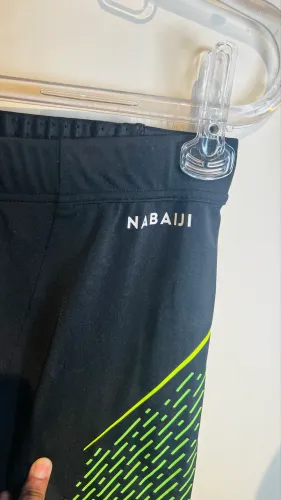 Short natação nabaji preto e verde