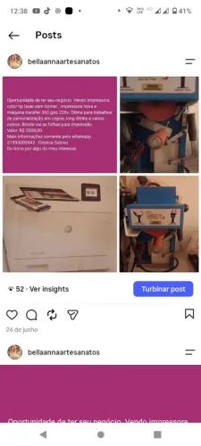 Impressora e maquina transfer