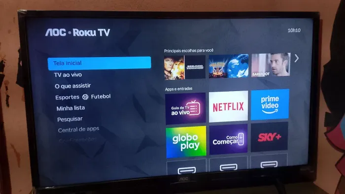 Tv AOC 32 polegadas smart nova e completa