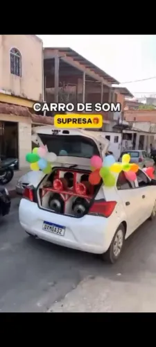 Mensagem ao vivo/carro som