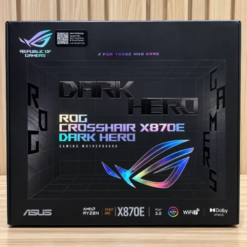Placa Mãe ASUS ROG Crosshair X870E Dark Hero WiFi DDR5 Socket AM5 Chipset AMD X870E ATX