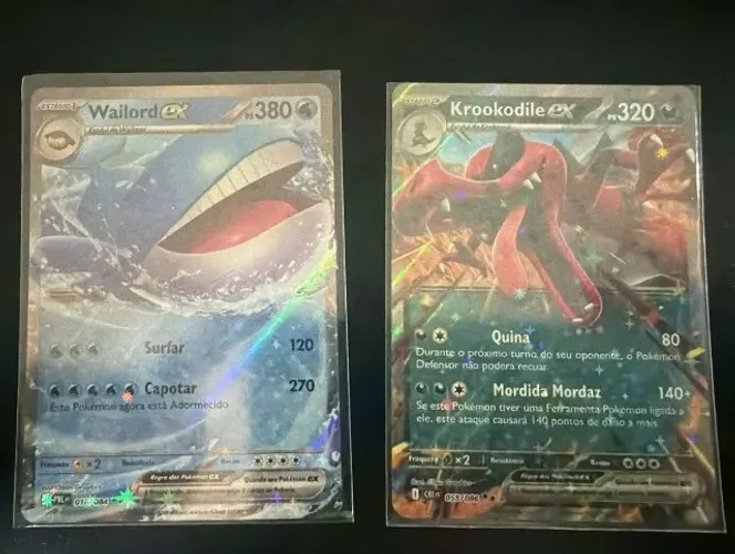 Lote 2 cartas Pokémon ex