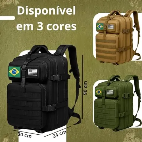 Mochila tática militar 50 litros