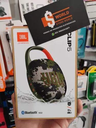 Caixinha de Som JBL Clip 5 Original (garantia de Fábrica) - Loja Store World
