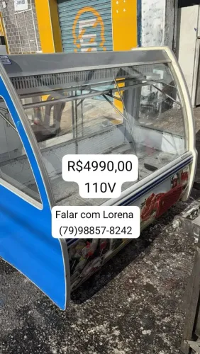 Balcão expositor para açougue 