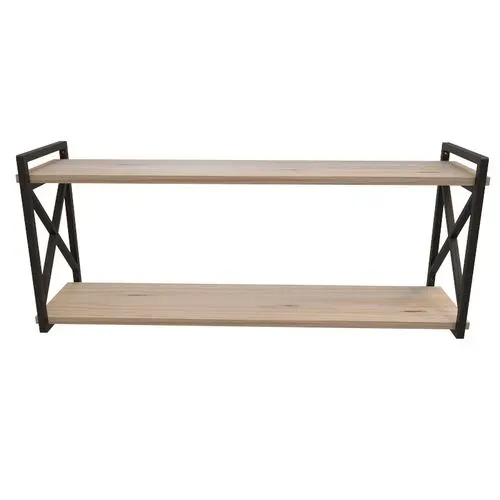 Prateleira estilo industrial de parede 100x15
