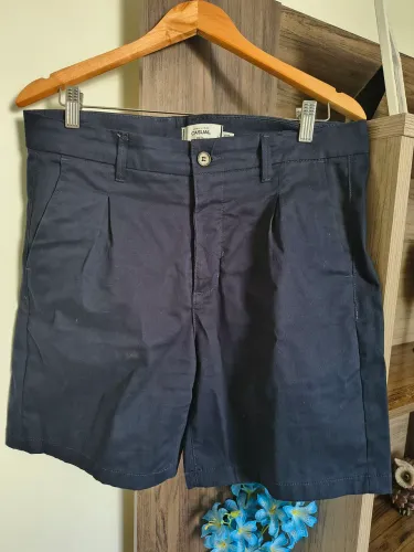 Bermuda Masculina Sarja Azul Marinho