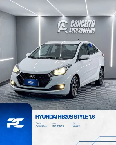 Hyundai HB20S Style 1.6 Flex 16V Aut. 2019