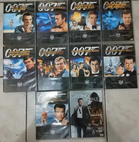 Dvds filmes 007, lote com 10.
