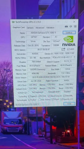 Placa de vídeo GTX 1050 Ti 4GB - Excelente Estado