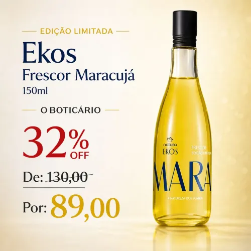 Ekos Frescor Maracujá Natureza dos Sonhos Deo Colonia 32% Off Natura