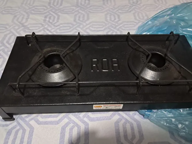 Fogareiro a Álcool 2 Bocas Portátil da marca ROA.