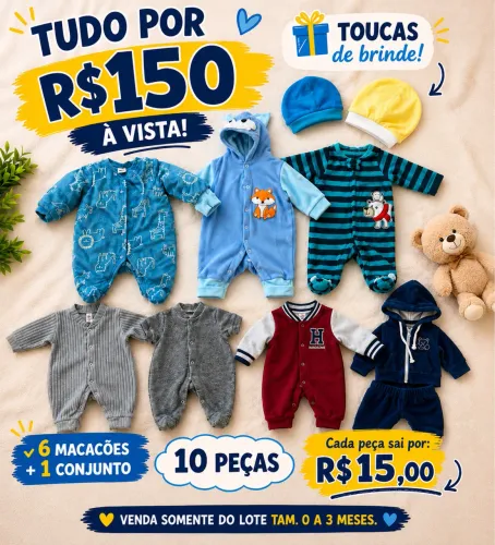 Lote roupa frio bebê