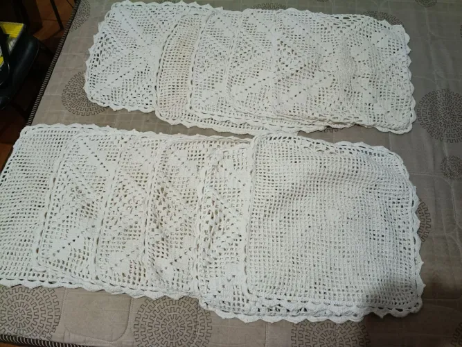 11 almofadas de crochê por 100 reais