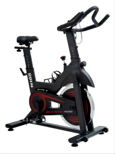 Bicicleta Ergométrica Para Spinning Mecanica 13kg Odin Fit Cor Preto e Vermelho