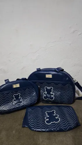 Kit Maternidade 3 Peças azul- Estilo e Praticidade